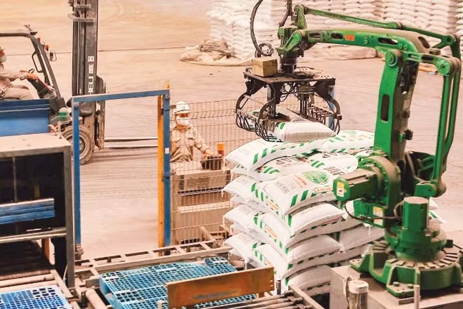 Dây chuyền sản xuất tại Công ty cổ phần DAP số 2-Vinachem (Tập đoàn Hóa chất Việt Nam). (Ảnh: HOÀNG HIẾU)
