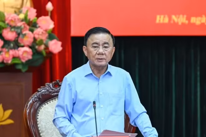 Ủy viên Bộ Chính trị, Thường trực Ban Bí thư Trần Cẩm Tú. (Ảnh: DUY LINH)