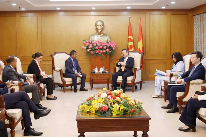 Quang cảnh buổi tiếp. (Ảnh: TTXVN)