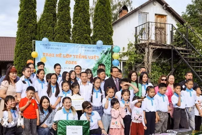 Khai mạc Trại Hè tiếng Việt 2026. (Ảnh: TTXVN)