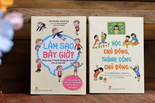 Hai cuốn “Làm sao bây giờ?” và “Học chủ động, Thành công chủ động”. (Ảnh: Nhà xuất bản Kim Đồng)