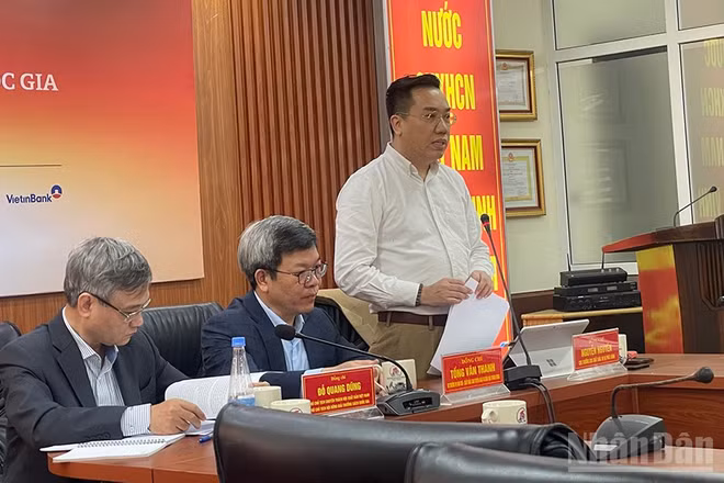 Ông Nguyễn Nguyên, Cục trưởng Cục trưởng Cục Xuất bản, In và Phát hành, Phó Chủ tịch Hội Xuất bản Việt Nam thông tin về Giải thưởng Sách Quốc gia lần thứ VIII.