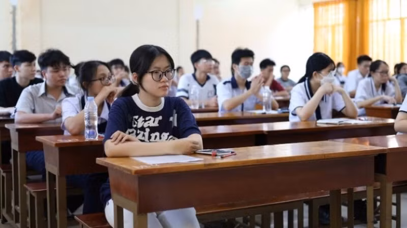 Các thí sinh tham gia Kỳ thi đánh giá năng lực do Đại học Quốc gia Thành phố Hồ Chí Minh tổ chức.