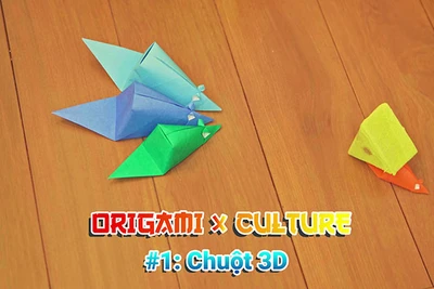 Chuột origami của Vietnam Origami Group.