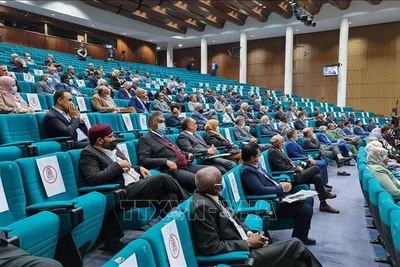 Chú thích ảnh Toàn cảnh phiên họp Quốc hội Libya tại Sirte ngày 9/3/2021. (Ảnh tư liệu: AFP/TTXVN)