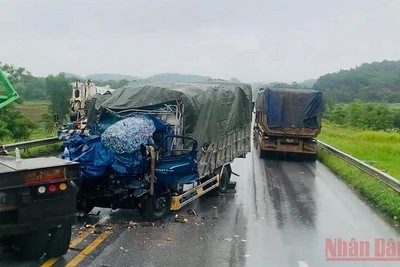 Hiện trường vụ tai nạn.