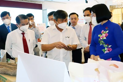 Trưng bày sản phẩm tại Ngày đổi mới sáng tạo tỉnh Đồng Nai năm 2022.