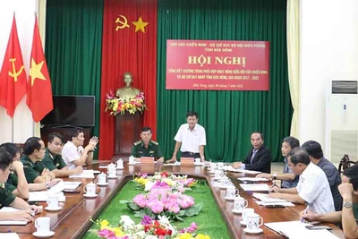 Tăng cường phối hợp bảo vệ chủ quyền an ninh biên giới giữa Bộ Chỉ huy Bộ đội Biên phòng và Hội Cựu chiến binh tỉnh Đắk Nông.