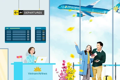 Khách hàng có thể đặt mua trước dịch vụ vận chuyển mai, đào tại các phòng vé trên toàn quốc.