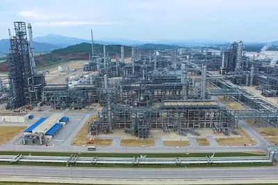 Toàn cảnh Nhà máy Lọc hóa dầu Nghi Sơn.