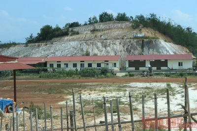 Trụ sở, nhà xưởng của Công ty Cường Thắng nằm trên hơn 14.000m2 đất rừng phòng hộ chiếm dụng.