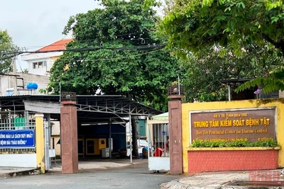 Trụ sở Trung tâm Kiểm soát bệnh tật tỉnh Bến Tre.