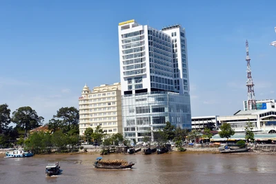 Một góc thành phố Bến Tre.