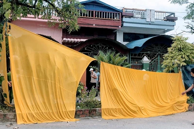 Hiện trường vụ cháy. (Ảnh: Quang Dũng)