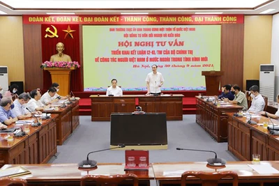 Quang cảnh hội nghị. (Ảnh: HƯƠNG DIỆP)