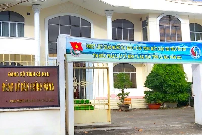 Nơi làm việc của Đảng ủy Dân Chính Đảng Cà Mau, vừa bị đề nghị kiểm điểm tập thể Đảng ủy và nhiều cá nhân liên quan.