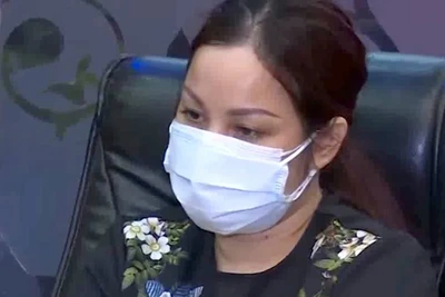 Đối tượng Nguyễn Thị Dương (vợ Đường Nhuệ), cầm đầu nhóm đối tượng chuyên thu tiền trên xác người chết tại Thái Bình.