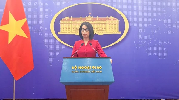 Người phát ngôn Bộ Ngoại giao Phạm Thu Hằng tại buổi họp báo thường kỳ, ngày 29/1/2026.