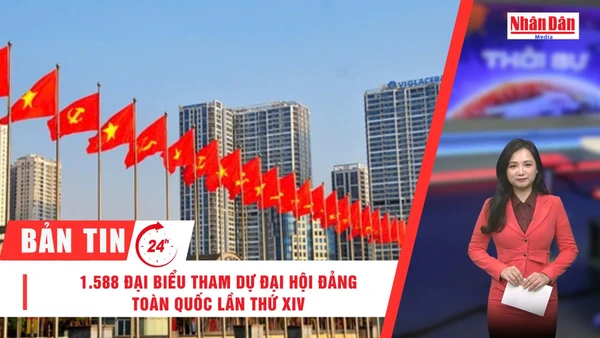 [Video] Thời sự 24h ngày 9/1/2026: 1.588 đại biểu tham dự Đại hội Đảng toàn quốc lần thứ XIV