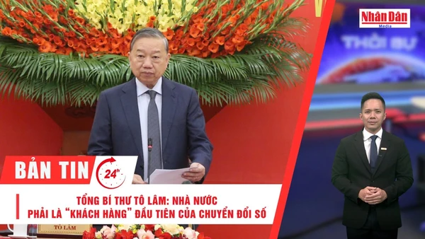 [Video] Thời sự 24h ngày 25/12/2025: Tổng Bí thư Tô Lâm: Nhà nước phải là “khách hàng” đầu tiên của chuyển đổi số và đổi mới sáng tạo