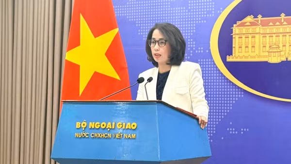 Người phát ngôn Bộ Ngoại giao Việt Nam Phạm Thu Hằng.