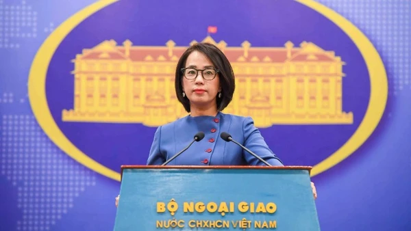 Ủy Ban Thường Vụ Quốc Hội Thông Qua Hai Nghị Quyết Về Công Tác Bầu Cử Người Phát Ngôn Bộ Ngoại Giao Phạm Thu Hằng. (Ảnh: Bộ Ngoại Giao)