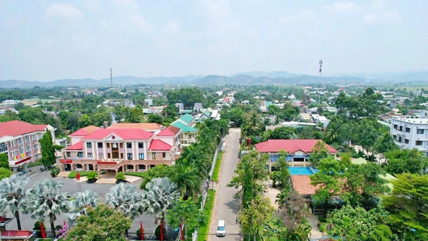 Trung tâm huyện Đạ Huoai, nơi có nhiều người dân Huế lập cư.