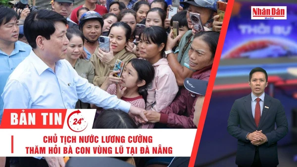 [Video] Thời sự 24h ngày 18/11/2025: Chủ tịch nước Lương Cường thăm hỏi, động viên bà con vùng lũ tại Đà Nẵng 