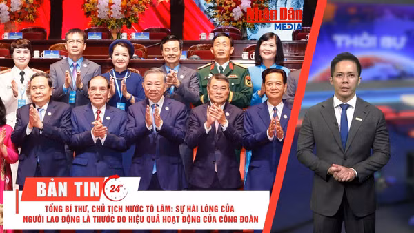[Video] Thời sự 24h ngày 4/6/2026: Tổng Bí thư, Chủ tịch nước Tô Lâm: Sự hài lòng của người lao động là thước đo hiệu quả hoạt động của Công đoàn