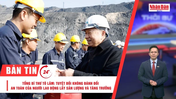 [Video] Thời sự 24h ngày 27/1/2025: Tổng Bí thư Tô Lâm: Tuyệt đối không đánh đổi an toàn của người lao động lấy sản lượng và tăng trưởng