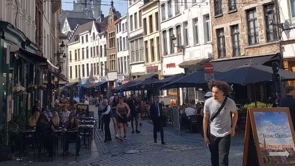 Ảnh tư liệu: Các con phố nhỏ ở trung tâm thủ đô Brussels, Bỉ. (Ảnh: TTXVN)