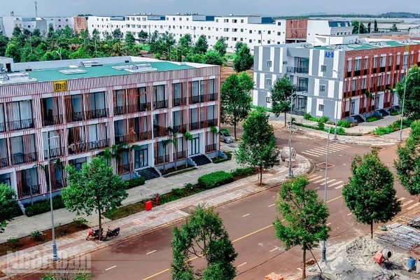 Các khu nhà ở xã hội tại Khu đô thị Ân Phú, phường Tân An, tỉnh Đắk Lắk.