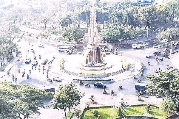 Một góc Bạc Liêu (Cà Mau) nhìn từ trên cao. Ảnh: Nhật Hồ