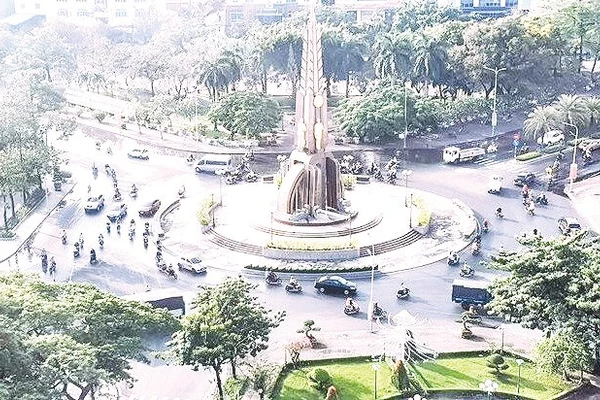 Một góc Bạc Liêu (Cà Mau) nhìn từ trên cao. Ảnh: Nhật Hồ