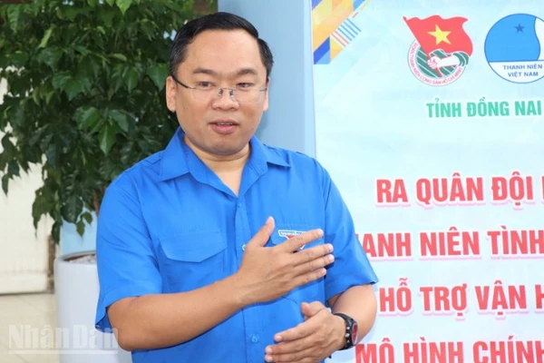 Đồng chí Nguyễn Minh Kiên, Tỉnh ủy viên, Phó Chủ tịch Ủy ban Mặt trận Tổ quốc Việt Nam tỉnh, Bí thư Tỉnh Đoàn Đồng Nai.