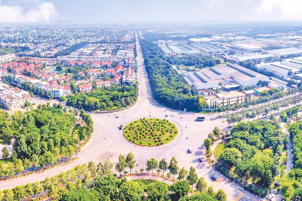 Khu công nghiệp Mỹ Phước, Thành phố Hồ Chí Minh nhìn từ trên cao (Ảnh CTV)