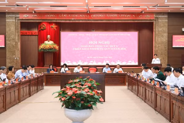 Quang cảnh hội nghị chiều 2/4.