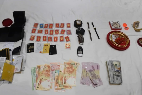 Tang vật vụ án. (Ảnh: Công an cung cấp)