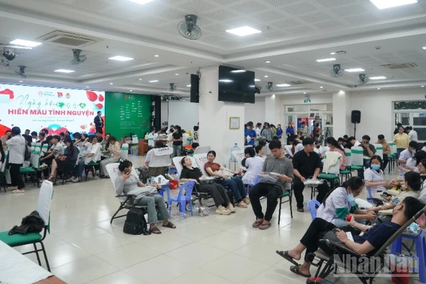 Ngày hội hiến máu tình nguyện đợt 3 năm 2025 Trường đại học Đông Á Đà Nẵng đã thu về 451 đơn vị máu. (Ảnh: ANH ĐÀO)