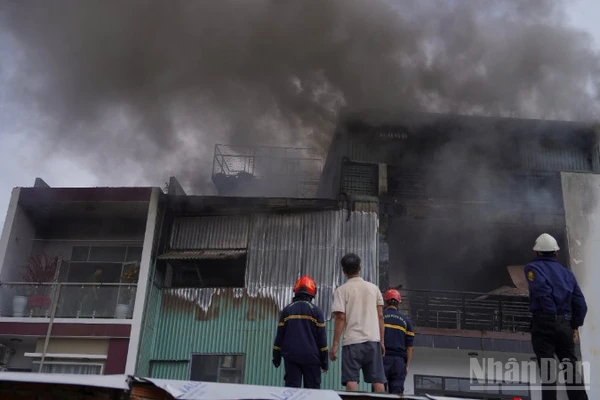 Hiện trường vụ cháy.