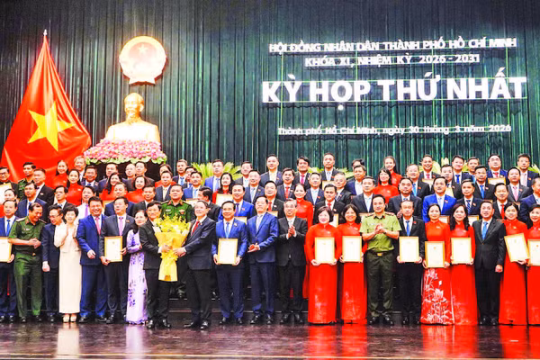 Các đại biểu Hội đồng nhân dân Thành phố Hồ Chí Minh khóa XI. (Ảnh THẾ ANH)