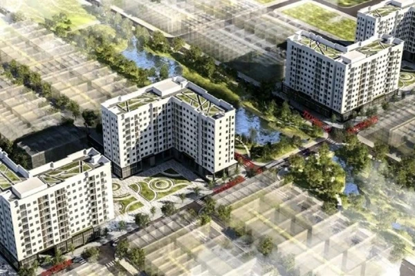 Dự án nhà ở xã hội ở phường Vũ Phúc (tỉnh Hưng Yên).