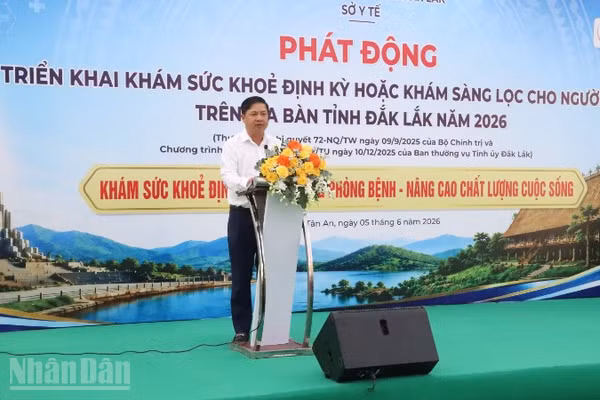 Bí thư Tỉnh ủy Đắk Lắk Lương Nguyễn Minh Triết phát động triển khai Tháng cao điểm khám sức khỏe định kỳ/ khám sàng lọc cho người dân trên địa bàn tỉnh Đắk Lắk năm 2026.