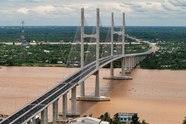 Cầu Rạch Miễu 2 - biểu tượng cho tinh thần tự lực, tự cường của đội ngũ thợ cầu Việt Nam. (Nguồn TRUNGCHINH.VN)