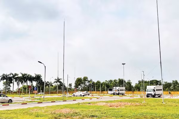 Phòng Cảnh sát giao thông Công an tỉnh Thái Nguyên ứng dụng công nghệ vào các phần thi sát hạch cấp giấy phép lái xe ô-tô.