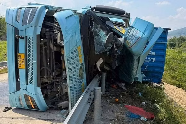 Hiện trường vụ tai nạn.