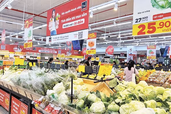 Nhiều siêu thị đã ký hợp đồng với các Hợp tác xã cung ứng rau xanh ra thị trường dịp cuối năm.