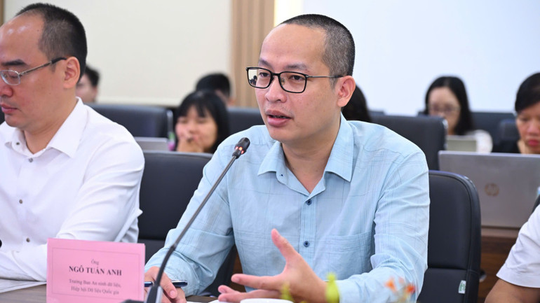 Ông Ngô Tuấn Anh - Trưởng Ban An ninh dữ liệu, Hiệp hội Dữ liệu Quốc gia phát biểu tại tọa đàm. 5b52c646746dfe33a77c-9829.jpg
