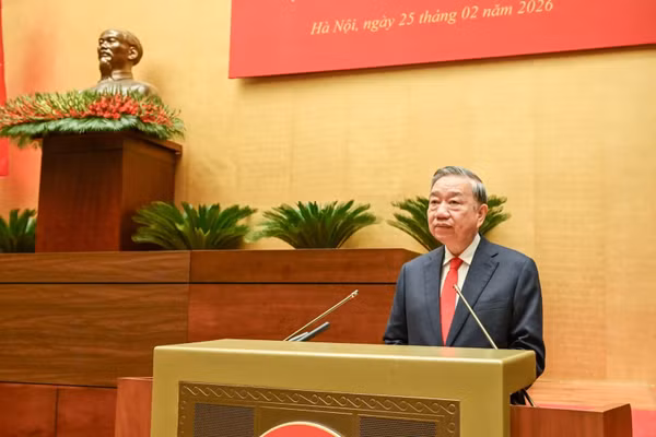 Tổng Bí thư Tô Lâm phát biểu chỉ đạo tại hội nghị. (Ảnh: DUY LINH)