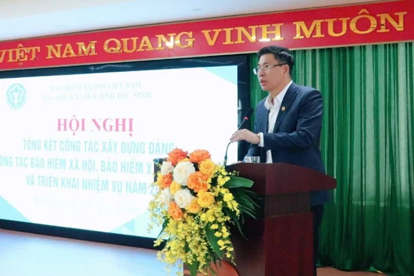 Bí thư Đảng ủy, Giám đốc Bảo hiểm xã hội tỉnh Bắc Ninh Hồ Minh Thế.